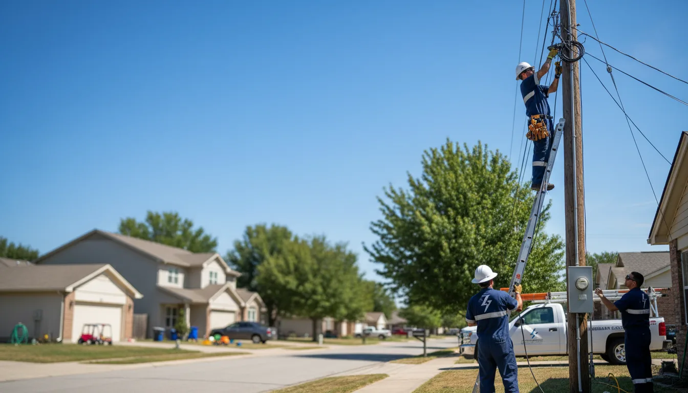 Residential electrician providing installation services in Monroeville, PA